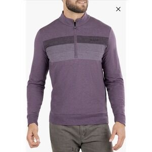 Travis Mathew Pioneer Stretch 1/4 Zip Pullover Men Purple North Ranch Golf Club